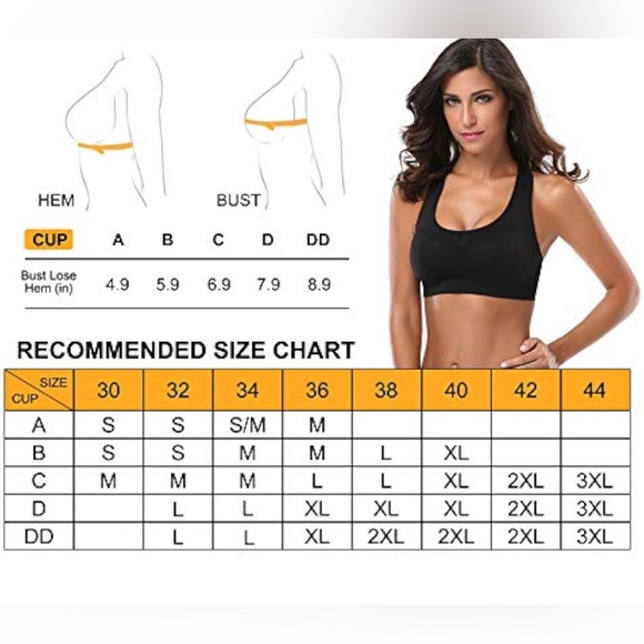 MIRITY Women Racerback Sports Bras - High Impact Workout Gym Activewear Bra - Picture 2 of 5